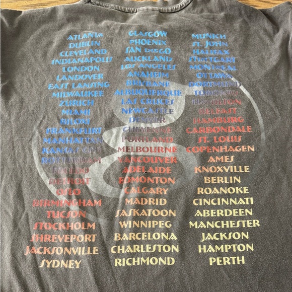 Rare & Vintage Garth Brooks World Tour 90s Graphic Tee XXL Hanes Beefy-T - Picture 5 of 6